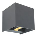 Casa si Gradina - Corpuri si surse de iluminat - Plafoniere, aplice si spoturi - Aplica de exterior din aluminiu antracit, lumina calda (3000K), 34168, Globo - Infinity.ro