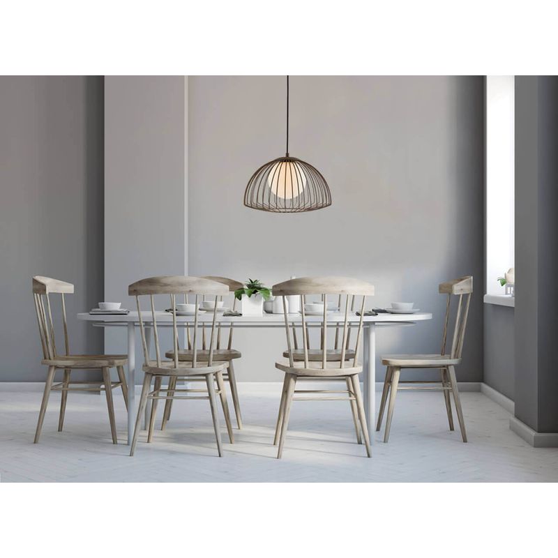 Casa si Gradina - Corpuri si surse de iluminat - Lustre si pendule - Pendul Grid KL111027, 1xG9, maro, IP20, Klausen - Infinity.ro