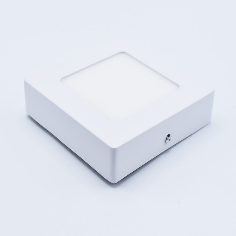 Casa si Gradina - Corpuri si surse de iluminat - Plafoniere, aplice si spoturi - Spot LED 6W Aplicat, Patrat, Braytron, 350lm, Lumina Rece (6500K), Alb - Infinity.ro