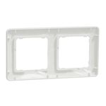 Casa si Gradina - Electrice - Accesorii electrice - Accesorii prize si intrerupatoare - Rama dubla IP 20, Alb, Schneider Sedna Design - Infinity.ro