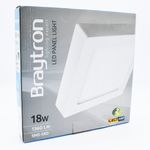 Casa si Gradina - Corpuri si surse de iluminat - Plafoniere, aplice si spoturi - Spot LED 18W Aplicat, Patrat, Braytron, 1360lm, Lumina Calda (3000K), Alb - Infinity.ro