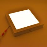 Casa si Gradina - Corpuri si surse de iluminat - Plafoniere, aplice si spoturi - Spot LED 18W Aplicat, Patrat, Braytron, 1360lm, Lumina Calda (3000K), Alb - Infinity.ro