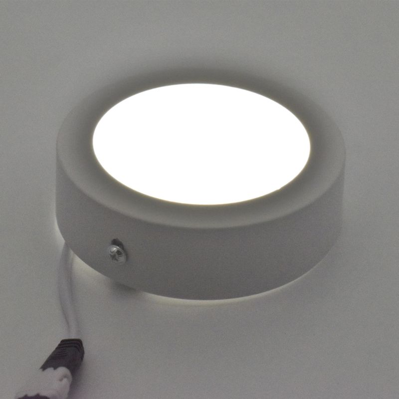 Casa si Gradina - Corpuri si surse de iluminat - Plafoniere, aplice si spoturi - Spot LED 6W Aplicat, Rotund, Braytron, 350lm, Lumina Neutra (4200K), Alb - Infinity.ro