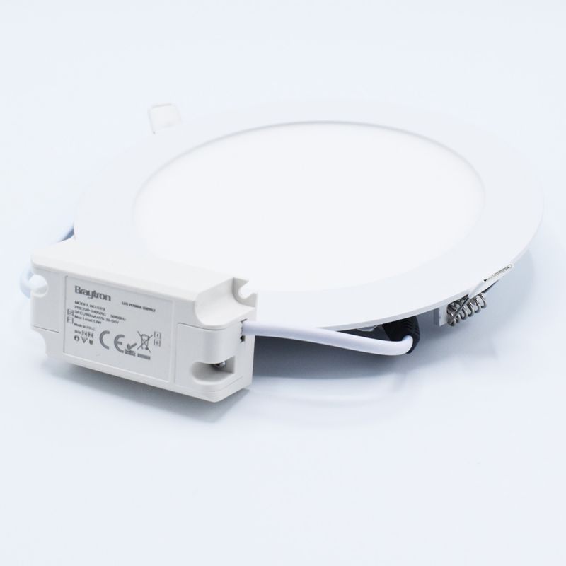 Casa si Gradina - Corpuri si surse de iluminat - Plafoniere, aplice si spoturi - Spot LED 12W Incastrat, Rotund, Braytron, 910lm, Lumina Calda (3000K), Alb - Infinity.ro