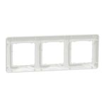 Casa si Gradina - Electrice - Accesorii electrice - Accesorii prize si intrerupatoare - Rama tripla IP 20, Alb, Schneider Sedna Design - Infinity.ro