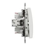 Casa si Gradina - Electrice - Distributie electrica si comanda - Intrerupatoare - Intrerupator dublu cap scara, 10A, IP20, Alb, Schneider Sedna Design - Infinity.ro