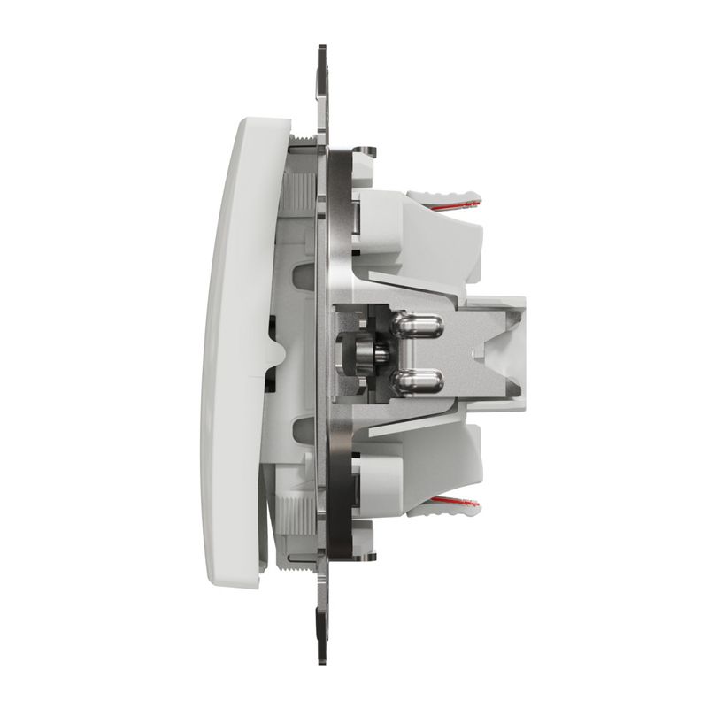 Casa si Gradina - Electrice - Distributie electrica si comanda - Intrerupatoare - Intrerupator dublu cap scara, 10A, IP20, Alb, Schneider Sedna Design - Infinity.ro