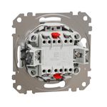 Casa si Gradina - Electrice - Distributie electrica si comanda - Intrerupatoare - Intrerupator dublu cap scara, 10A, IP20, Alb, Schneider Sedna Design - Infinity.ro