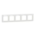 Casa si Gradina - Electrice - Accesorii electrice - Accesorii prize si intrerupatoare - Rama 5 module IP 20, Alb, Schneider Sedna Design - Infinity.ro