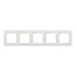 Casa si Gradina - Electrice - Accesorii electrice - Accesorii prize si intrerupatoare - Rama 5 module IP 20, Alb, Schneider Sedna Design - Infinity.ro