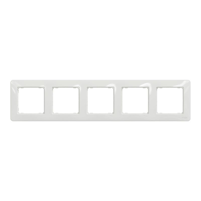 Casa si Gradina - Electrice - Accesorii electrice - Accesorii prize si intrerupatoare - Rama 5 module IP 20, Alb, Schneider Sedna Design - Infinity.ro
