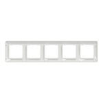 Casa si Gradina - Electrice - Accesorii electrice - Accesorii prize si intrerupatoare - Rama 5 module IP 20, Alb, Schneider Sedna Design - Infinity.ro