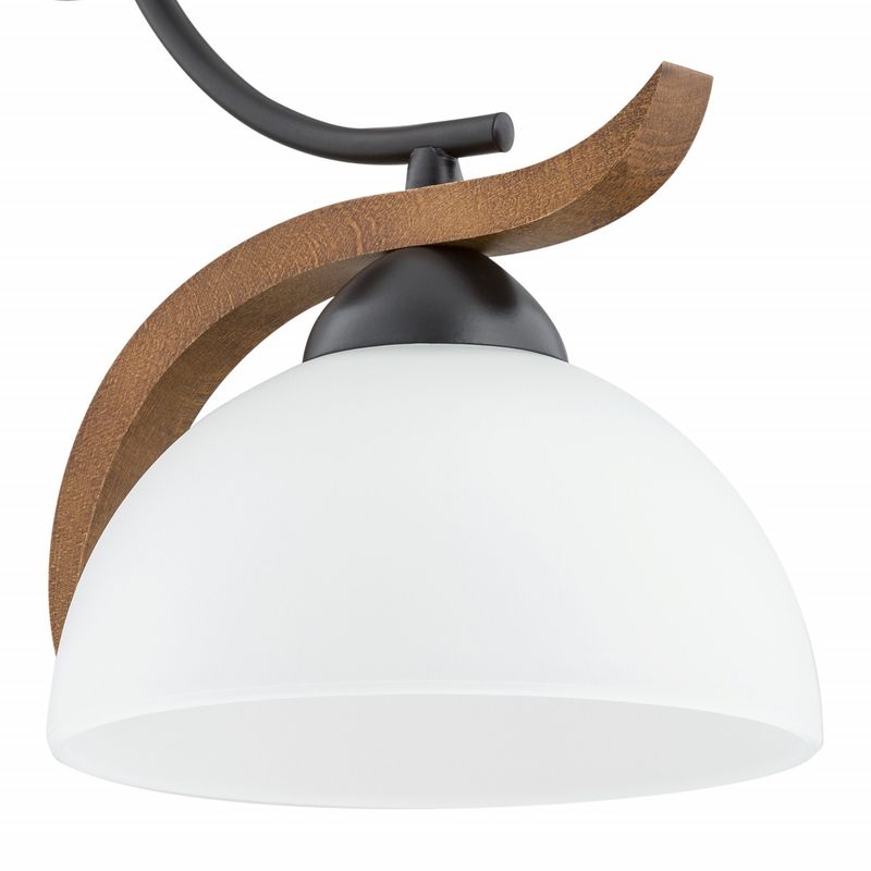 Casa si Gradina - Corpuri si surse de iluminat - Plafoniere, aplice si spoturi - Aplica Bran KL101031, 1xE27, maro+neagra+alba, IP20, Klausen - Infinity.ro