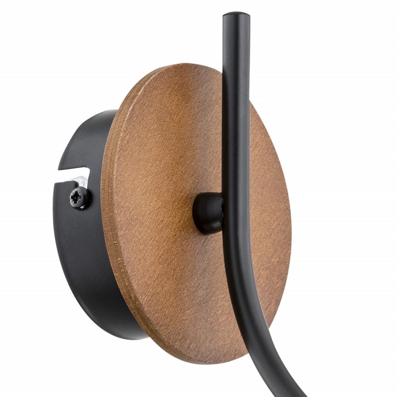 Casa si Gradina - Corpuri si surse de iluminat - Plafoniere, aplice si spoturi - Aplica Bran KL101031, 1xE27, maro+neagra+alba, IP20, Klausen - Infinity.ro