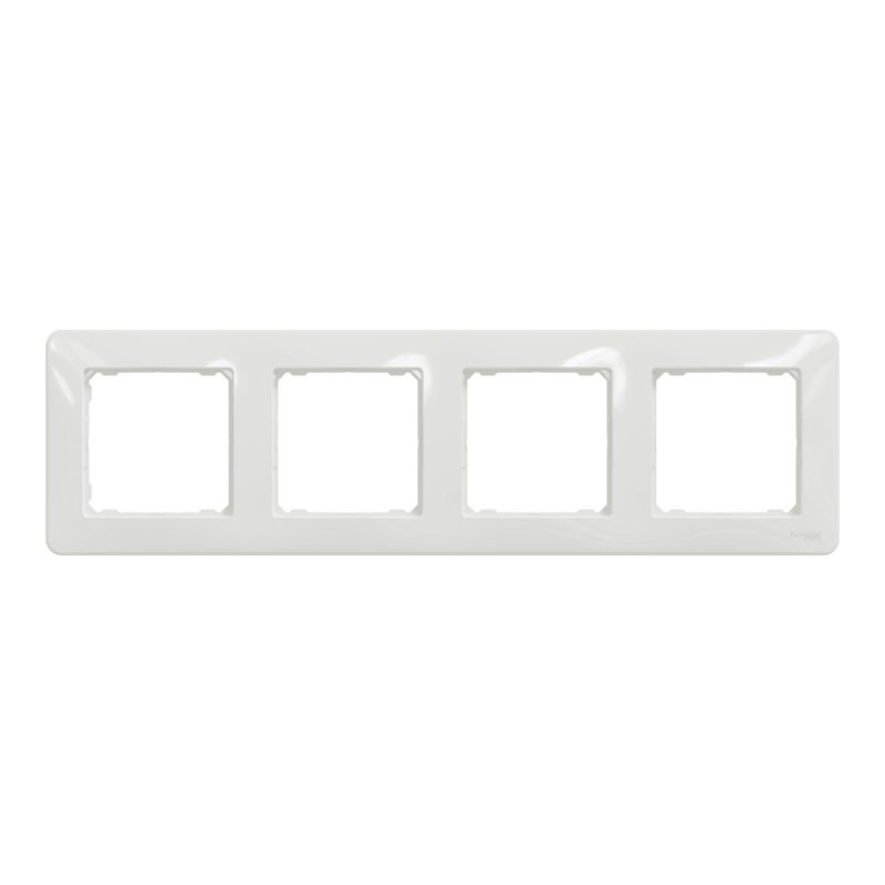 Casa si Gradina - Electrice - Accesorii electrice - Accesorii prize si intrerupatoare - Rama 4 module IP 20, Alb, Schneider Sedna Design - Infinity.ro