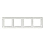 Casa si Gradina - Electrice - Accesorii electrice - Accesorii prize si intrerupatoare - Rama 4 module IP 20, Alb, Schneider Sedna Design - Infinity.ro