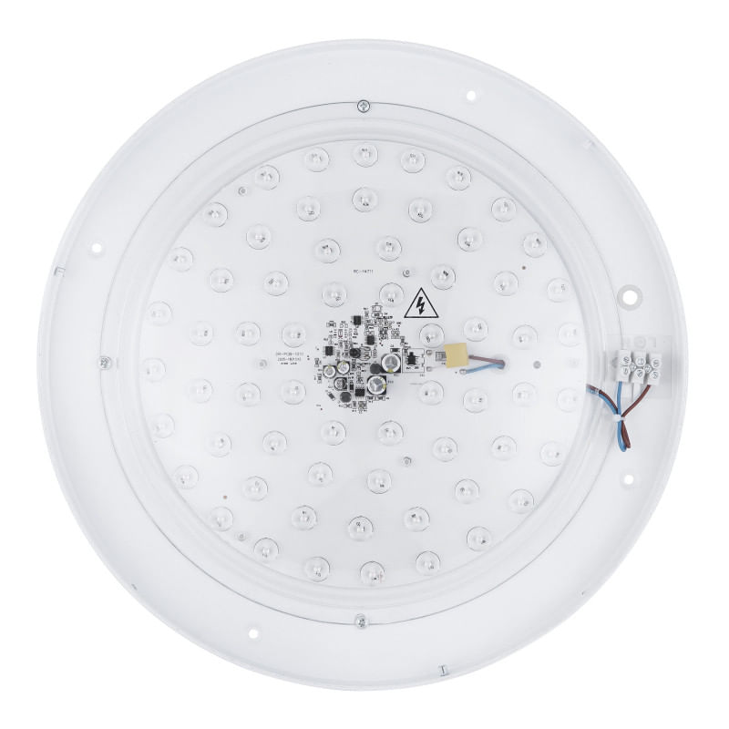 Casa si Gradina - Corpuri si surse de iluminat - Plafoniere, aplice si spoturi - Plafoniera LED Manni 41759-24, cu telecomanda, 24W, 1100lm, lumina calda+neutra+rece, IP20, neagra+bronz, Globo Lighting - Infinity.ro