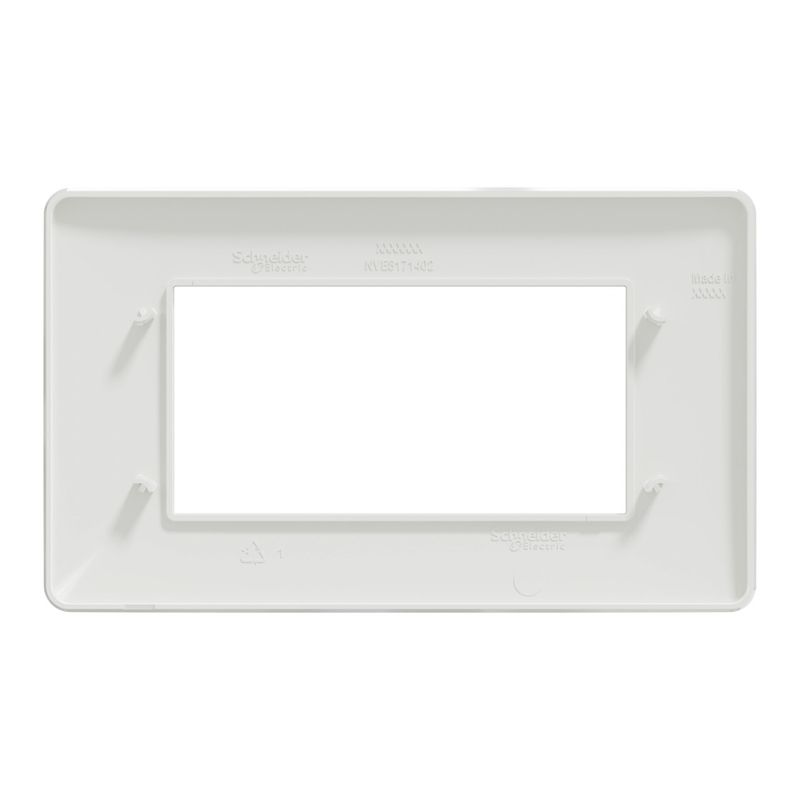 Casa si Gradina - Electrice - Accesorii electrice - Accesorii prize si intrerupatoare - Rama 4 module, alba, IP20, Schneider Noua Unica - Infinity.ro