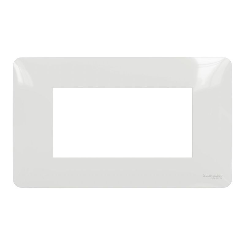 Casa si Gradina - Electrice - Accesorii electrice - Accesorii prize si intrerupatoare - Rama 4 module, alba, IP20, Schneider Noua Unica - Infinity.ro