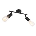 Casa si Gradina - Corpuri si surse de iluminat - Plafoniere, aplice si spoturi - Spot Martha 54008-2, 2xE27, negru, IP20, Globo Lighting - Infinity.ro