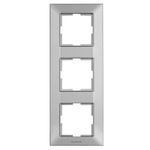 Casa si Gradina - Electrice - Accesorii electrice - Accesorii prize si intrerupatoare - Rama 3 module, verticala, IP20, Argintiu, Panasonic Arkedia Slim - Infinity.ro