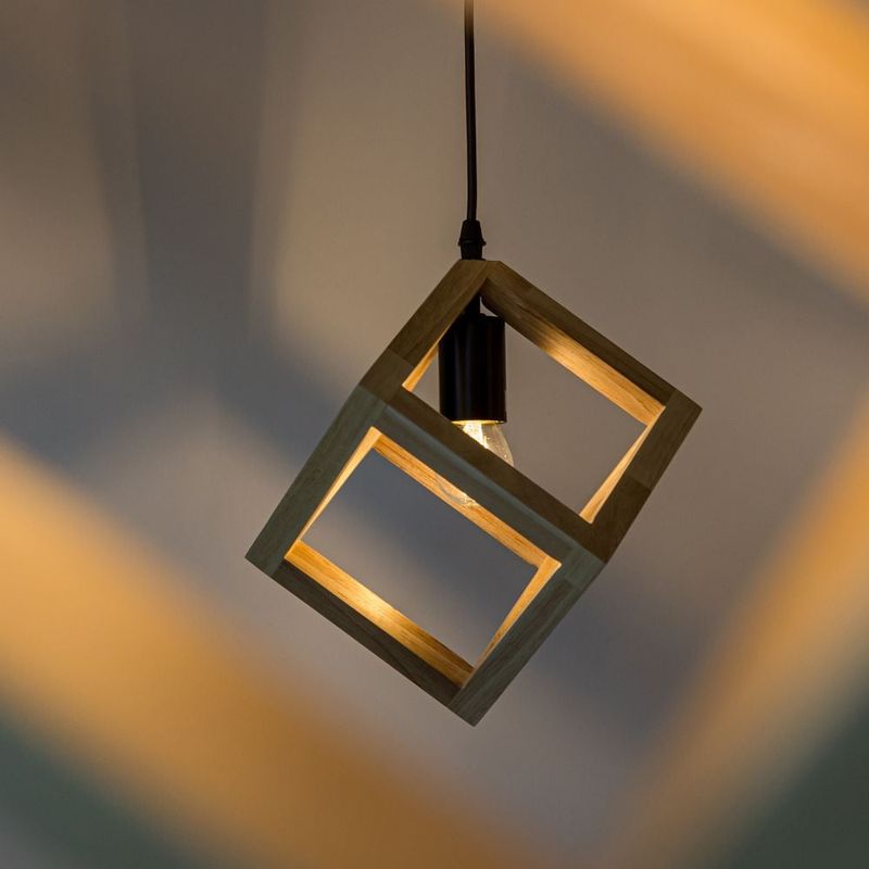 Casa si Gradina - Corpuri si surse de iluminat - Lustre si pendule - Pendul Rhombus KL111125, 1xE27, maro+negru, IP20, Klausen - Infinity.ro