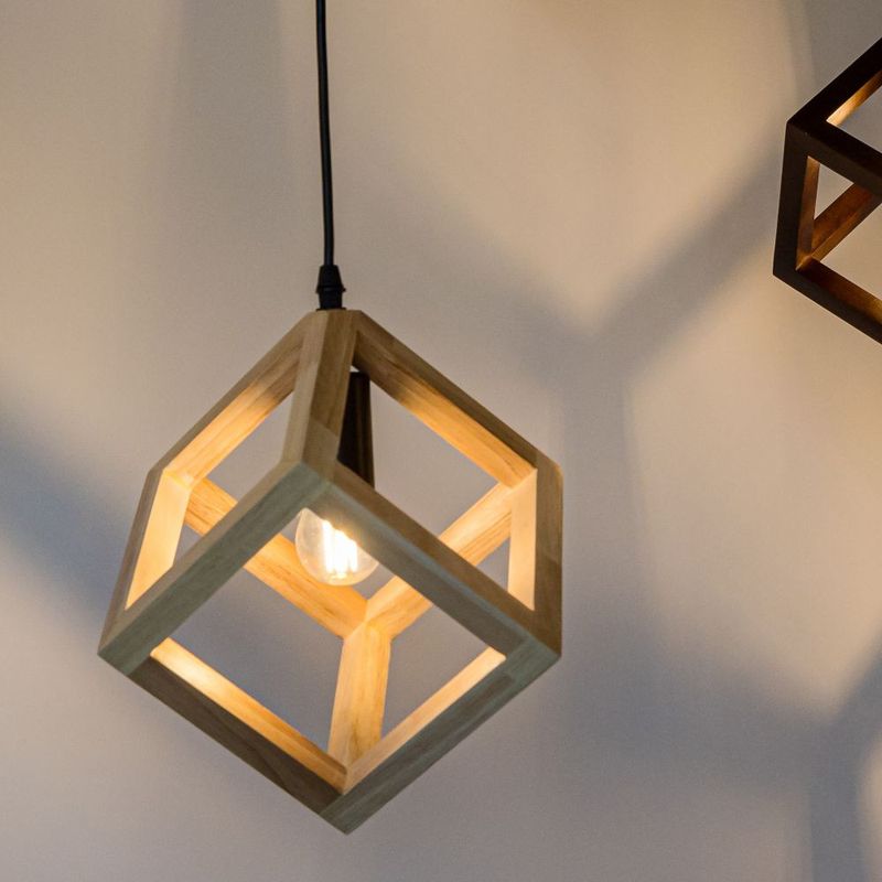 Casa si Gradina - Corpuri si surse de iluminat - Lustre si pendule - Pendul Rhombus KL111125, 1xE27, maro+negru, IP20, Klausen - Infinity.ro