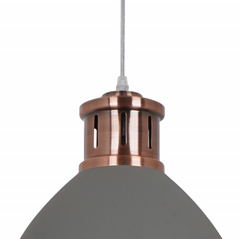 Casa si Gradina - Corpuri si surse de iluminat - Lustre si pendule - Pendul Metal KL6242, 1xE27, cupru+gri, IP20, Klausen - Infinity.ro