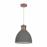Casa si Gradina - Corpuri si surse de iluminat - Lustre si pendule - Pendul Metal KL6242, 1xE27, cupru+gri, IP20, Klausen - Infinity.ro