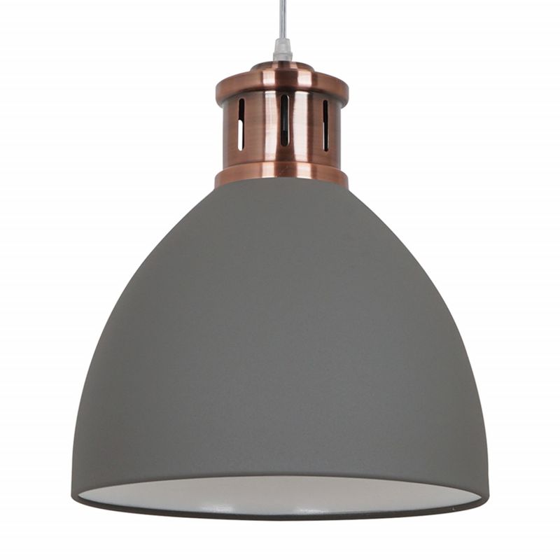 Casa si Gradina - Corpuri si surse de iluminat - Lustre si pendule - Pendul Metal KL6242, 1xE27, cupru+gri, IP20, Klausen - Infinity.ro