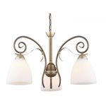 Casa si Gradina - Corpuri si surse de iluminat - Lustre si pendule - Lustra Nobile KL6402, 3xE27, bronz+alba, IP20, Klausen - Infinity.ro