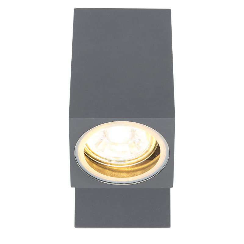 Casa si Gradina - Corpuri si surse de iluminat - Plafoniere, aplice si spoturi - Aplica de exterior din aluminiu antracit, sticla transparenta, pivotanta, mobila, 1 bec, dulie GU10, 34164W, Globo - Infinity.ro