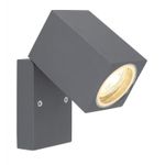 Casa si Gradina - Corpuri si surse de iluminat - Plafoniere, aplice si spoturi - Aplica de exterior din aluminiu antracit, sticla transparenta, pivotanta, mobila, 1 bec, dulie GU10, 34164W, Globo - Infinity.ro