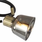 Casa si Gradina - Corpuri si surse de iluminat - Plafoniere, aplice si spoturi - Spot Smoky KL163004, orientabil, 3xE14, negru+alama+fumuriu, IP20, Klausen - Infinity.ro