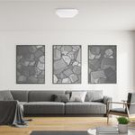 Casa si Gradina - Corpuri si surse de iluminat - Plafoniere, aplice si spoturi - Plafoniera LED Rough KL151014, cu senzor de miscare, 18W, 1500lm, lumina neutra, alba, IP54, Klausen - Infinity.ro
