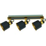 Casa si Gradina - Corpuri si surse de iluminat - Plafoniere, aplice si spoturi - Spot Sputnik KL6694, orientabil, 3xE14, negru+auriu, IP20, Klausen - Infinity.ro