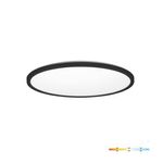 Casa si Gradina - Corpuri si surse de iluminat - Plafoniere, aplice si spoturi - Plafoniera LED Nivera rotunda 12W, 1140lm, IP54, lumina calda/neutra/rece, neagra, Kobi - Infinity.ro