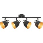 Casa si Gradina - Corpuri si surse de iluminat - Plafoniere, aplice si spoturi - Plafoniera Lasabez 4xE14, neagra, Globo Lighting - Infinity.ro
