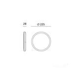 Casa si Gradina - Corpuri si surse de iluminat - Plafoniere, aplice si spoturi - Plafoniera LED Nivera rotunda cu senzor de miscare si lumina 12W, 1140lm, IP54, lumina calda/neutra/rece, neagra, Kobi - Infinity.ro