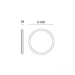 Casa si Gradina - Corpuri si surse de iluminat - Plafoniere, aplice si spoturi - Plafoniera LED Nivera rotunda cu senzor de miscare si lumina 24W, 2400lm, IP54, lumina calda/neutra/rece, alba, Kobi - Infinity.ro