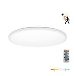 Casa si Gradina - Corpuri si surse de iluminat - Plafoniere, aplice si spoturi - Plafoniera LED Nivera rotunda cu senzor de miscare si lumina 24W, 2400lm, IP54, lumina calda/neutra/rece, alba, Kobi - Infinity.ro