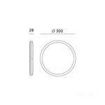 Casa si Gradina - Corpuri si surse de iluminat - Plafoniere, aplice si spoturi - Plafoniera LED Nivera rotunda cu senzor de miscare si lumina 24W, 2280lm, IP54, lumina calda/neutra/rece, neagra, Kobi - Infinity.ro