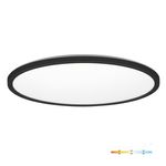 Casa si Gradina - Corpuri si surse de iluminat - Plafoniere, aplice si spoturi - Plafoniera LED Nivera rotunda 32W, 3040lm, IP54, lumina calda/neutra/rece, neagra, Kobi - Infinity.ro