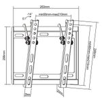 TV, Audio-Video si Foto - Accesorii TV si audio - Suporturi TV - Suport Universal LED TV 13-42 inch, cu inclinare, Rebel - Infinity.ro