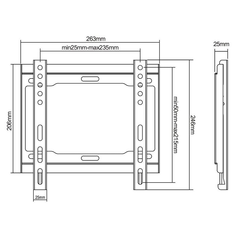 TV, Audio-Video si Foto - Accesorii TV si audio - Suporturi TV - Suport Universal LED TV 13-42 inch, Rebel - Infinity.ro
