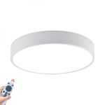 Casa si Gradina - Corpuri si surse de iluminat - Plafoniere, aplice si spoturi - Plafoniera LED Blade-SR, rotunda, cu telecomanda, 45W, 3680lm, lumina calda+neutra+rece, IP20, alba, Braytron Plus - Infinity.ro