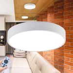 Casa si Gradina - Corpuri si surse de iluminat - Plafoniere, aplice si spoturi - Plafoniera LED Blade-SR, rotunda, cu telecomanda, 45W, 3680lm, lumina calda+neutra+rece, IP20, alba, Braytron Plus - Infinity.ro