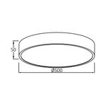 Casa si Gradina - Corpuri si surse de iluminat - Plafoniere, aplice si spoturi - Plafoniera LED Blade-SR, rotunda, cu telecomanda, 45W, 3680lm, lumina calda+neutra+rece, IP20, neagra,Braytron Plus - Infinity.ro