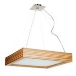 Casa si Gradina - Corpuri si surse de iluminat - Lustre si pendule - Lustra suspendata GEO 45 Zebrano, 4xE27, sticla si finisaj lemn exotic - Infinity.ro