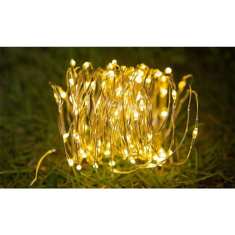 Casa si Gradina - Decoratiuni - Decoratiuni petrecere - Bannere si ghirlande decorative - Ghirlanda LED solara, 1W, 25lm, lumina calda (3000K), IP44, Masterled - Infinity.ro